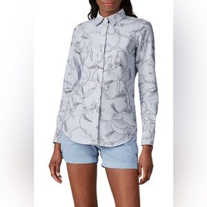 Ralph Lauren Belt Print Button down Sz Small (4-6)